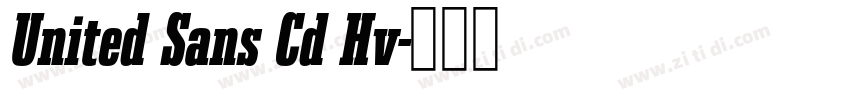United Sans Cd Hv字体转换 United Sans Cd Hv字体转换